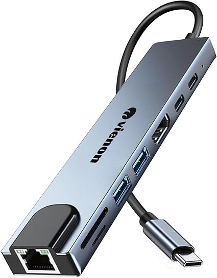 4K TYPE-C TO HDMI 10 IN 1 LAN+ TYPE C+SD+USB3.0+ AUDIO +HDMI +VGA CONVERTER