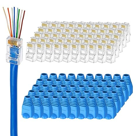 CAT-6 OPEN TYPE CONNECTOR (1000 PCS PKT)