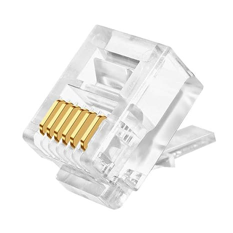 RJ12 CONNECTOR (1000 PSC PKT)