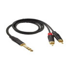 6.3MM TRS MALE TO 2RCA CABLE 10M