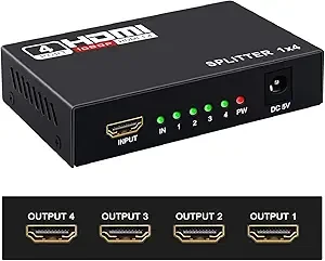 4K HDMI SPLITTER 1X4 PORT 