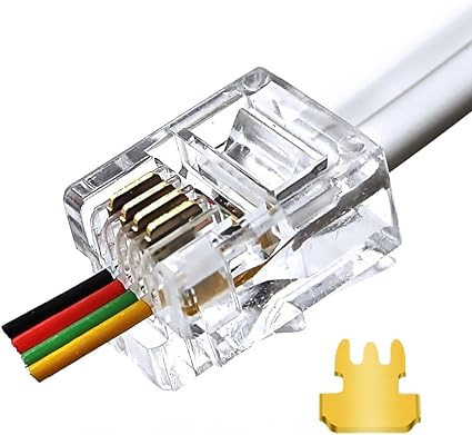 RJ11 CONNECTOR (1000 PCS PKT)