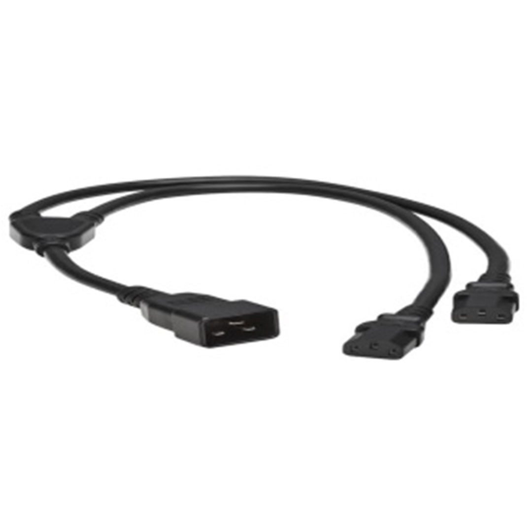 Splitter Cable, Heavy-Duty, C20 to 2x C13 CABLE 1.8M