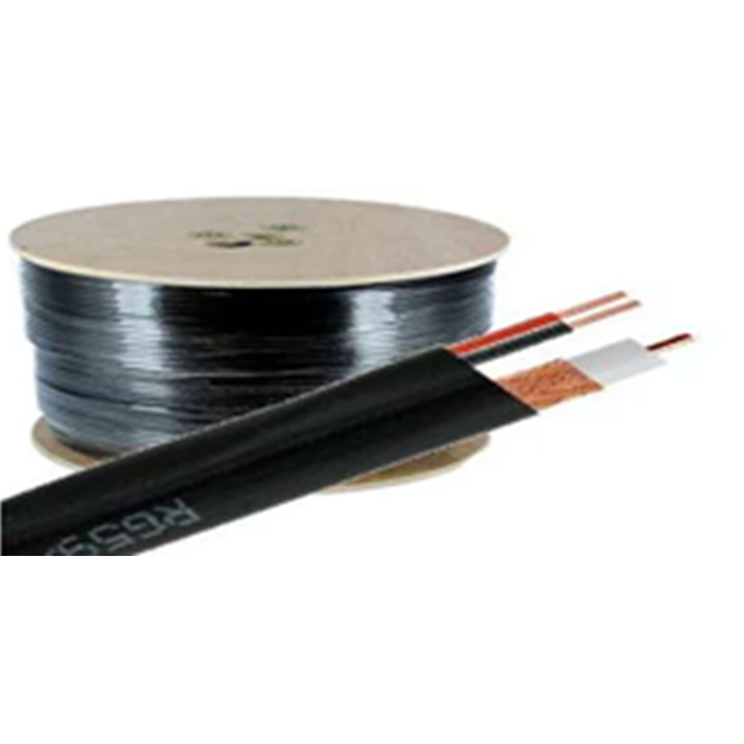 RG-59 CCTV COAXIAL WITH POWER CABLE  COPPER 305M