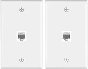  CAT-6 FACE PLATE 1 PORT